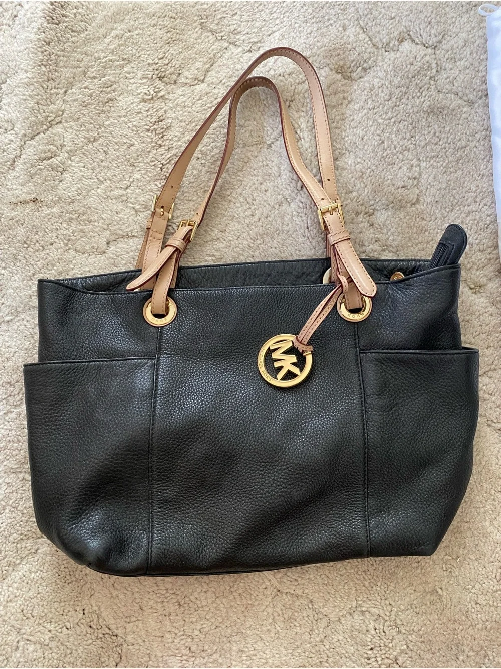 Michael Kors Black Leather Bag